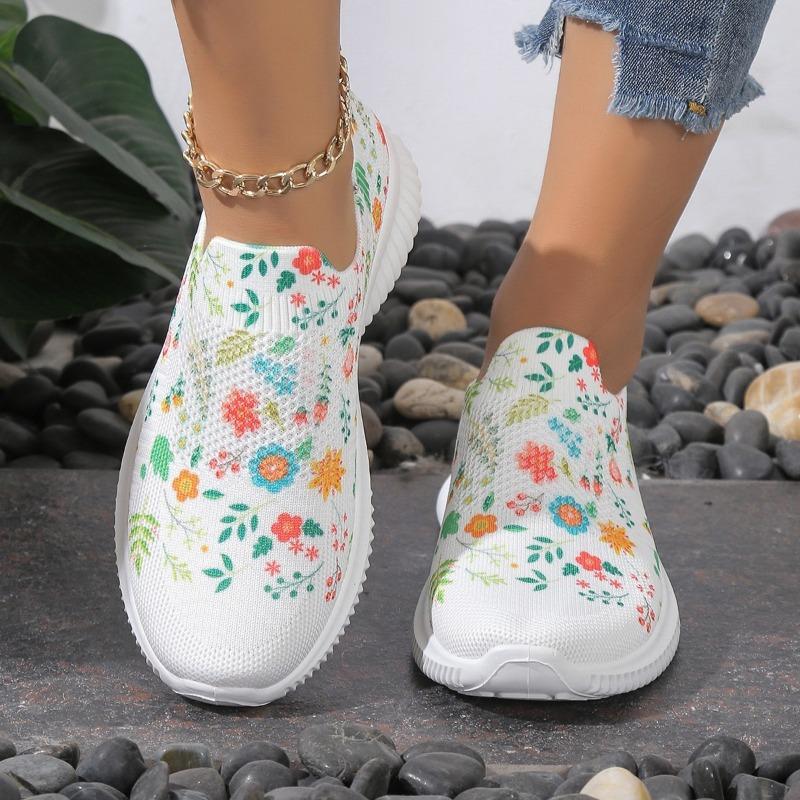 Women's Shoes, Sports Shoes, Fly Woven Shoes, Women's Shoes, Plus Size, Slip On Shoes, Casual Shoes