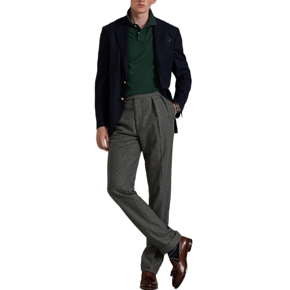 Polo Ralph Lauren FW25 Custom Slim Fit Baumwoll-Poloshirt mit kleiner Pony-Stickerei Herren Oberteile MNPOKNI1N823760-300