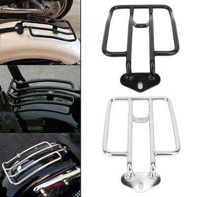 Motorcycle Chrome Black Rear Fender Luggage Rack Support Shelf Solo Seat For Harley Sportster Iron XL 883 1200 2004-2026