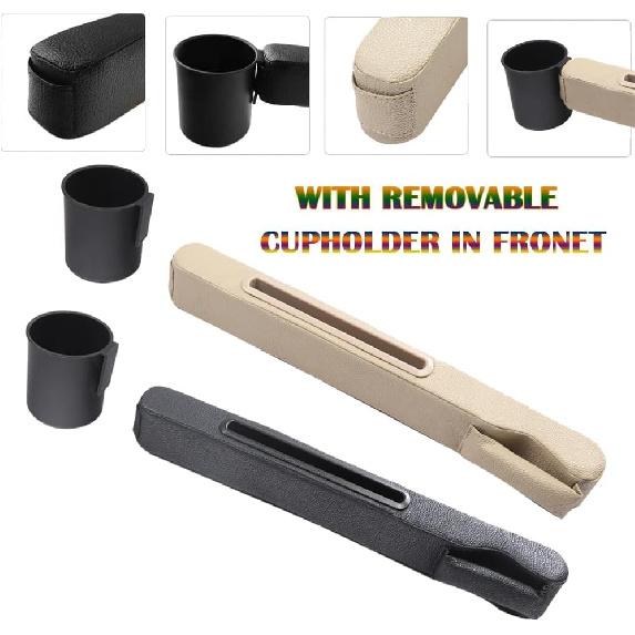 Car Accessories,Car Gap Plug,With Pocket Organizer And Removable Cupholder,Cup Holder For Car,3In1 Car Seat Gap,Prevent Small Items From Falling,Car