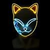 Dämonentöter Tanjirou Maske Kimetsu No Yaiba Sabito Mascarilla Anime Masken Makomo Cosplay Masken Halloween Kostüm Mascaras LED