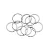 10Pcs/Pack 25/28/30/32mm Clasps Connectors Split Key Ring Chain Loop Keychain Stainless Steel