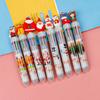 10 Colors Christmas Ballpoint Pen Cute Cartoon Santa Claus Elk Design Gift for Kids School Office Stationery