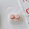 Travel Women Contact Lense Kit Holder Container Cute Cartoon Animal Style Contact Lens Case with Tweezers Suction Stick