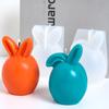 3D Easter Egg Bunny Silicone Candle Mold DIY Faceless Rabbit Head Soap Molds Plaster Resin Craft Casting Molds Home Dec Art Gift