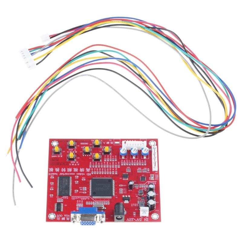 Game Console Video Game Converter Board Game CGA to VGA Converter Auto Scan & Identify 15K 24K 31K Gaming Signal