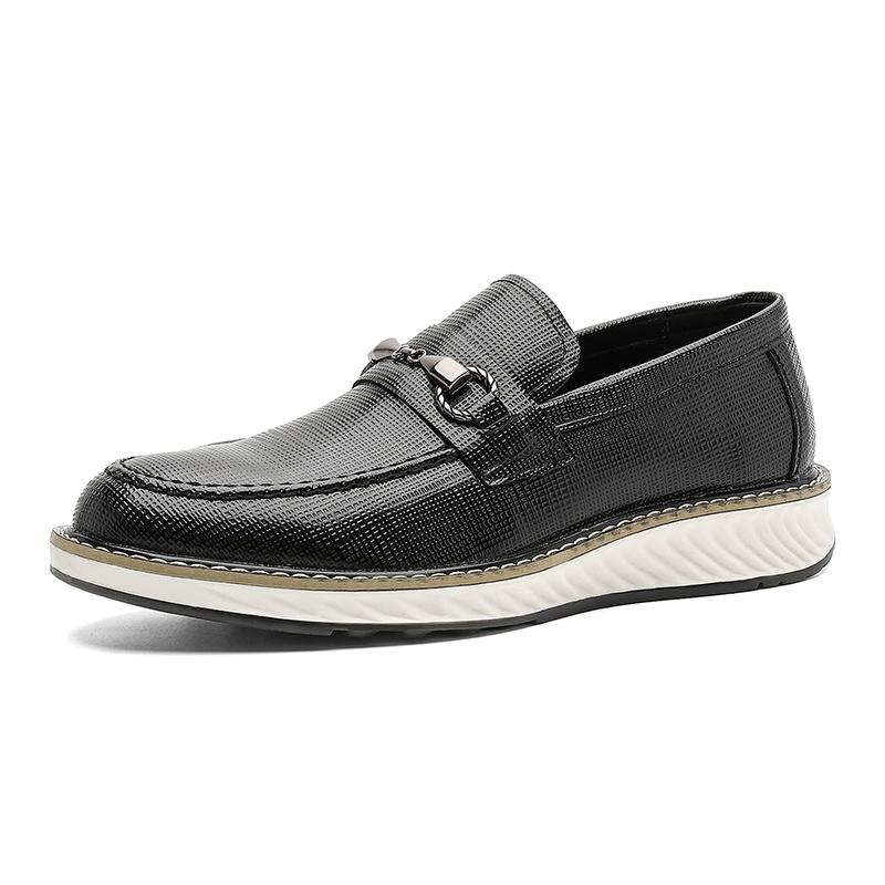 

New Arrival Male Loafers Hot-selling Men s Casual Shoes Anti-Slip Slip-On Flats Comfortable Leather Driving Shoes Soft Moccasins 44 чорний