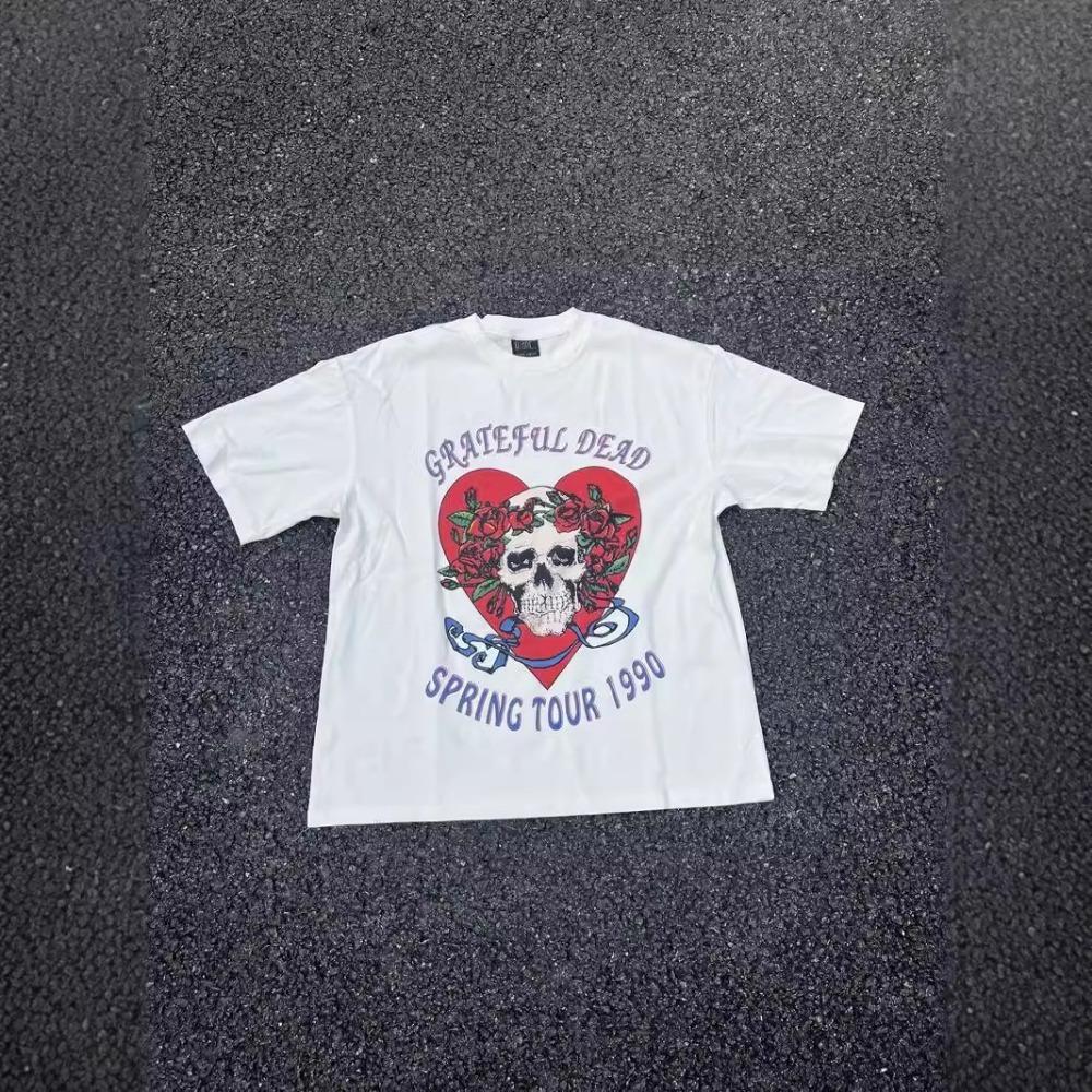 Mote Streetwear Vintage T-skjorter Grafikk Trykt Casual Løs Oversize Bomullsklær Topper T-skjorte For Menn Unisex