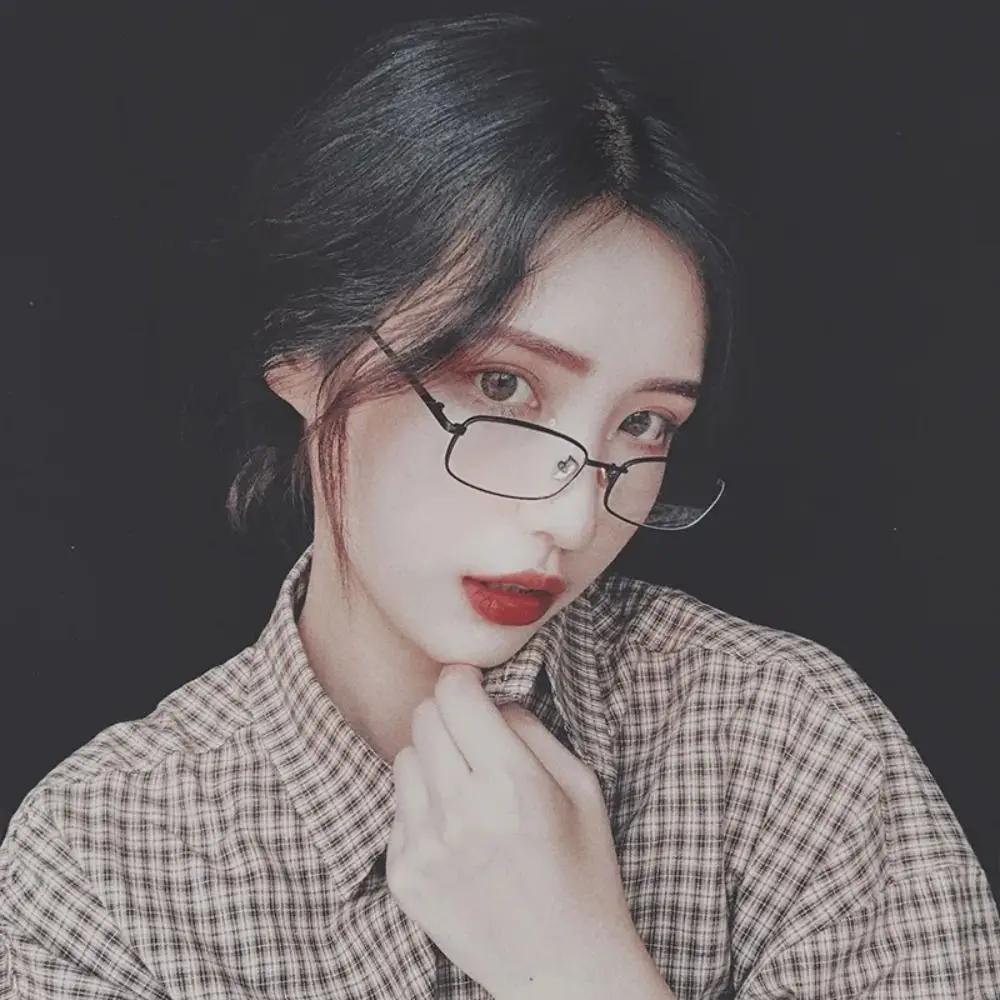 Metal Japanese Harajuku Glasses Oversized Gold Silver Black Anti-blue Glasses Vision Care Anti-blue Square Glasses Women Men