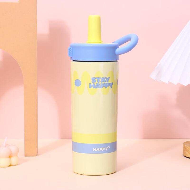 

Stainless Steel Dual-Drink Insulated Tumbler with Straw and Handle