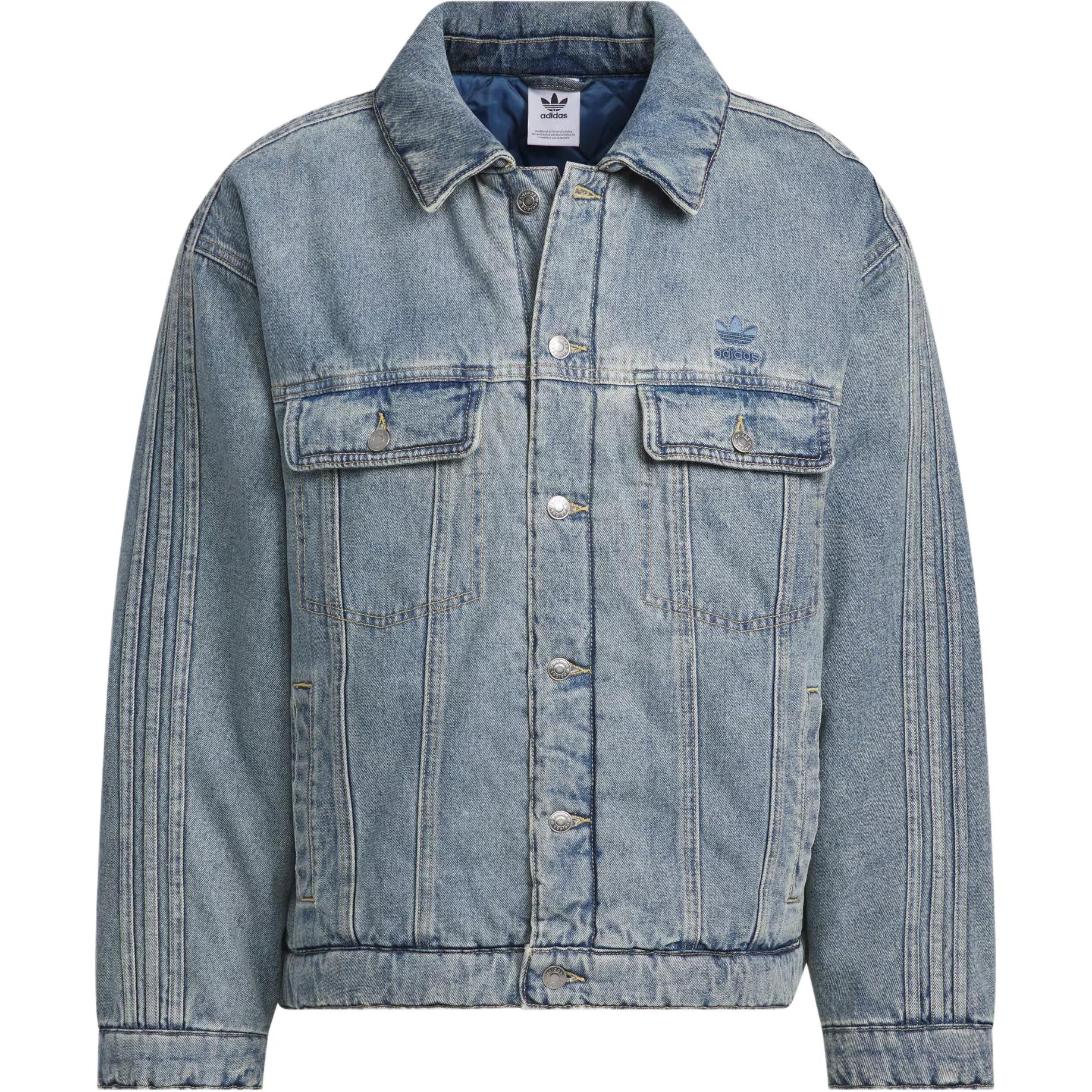 Adidas Originals ДЕНИМОВАЯ КУРТКА-ПУХОВИК PAD JKT B Мужская Джинсовый синий JY0202- S