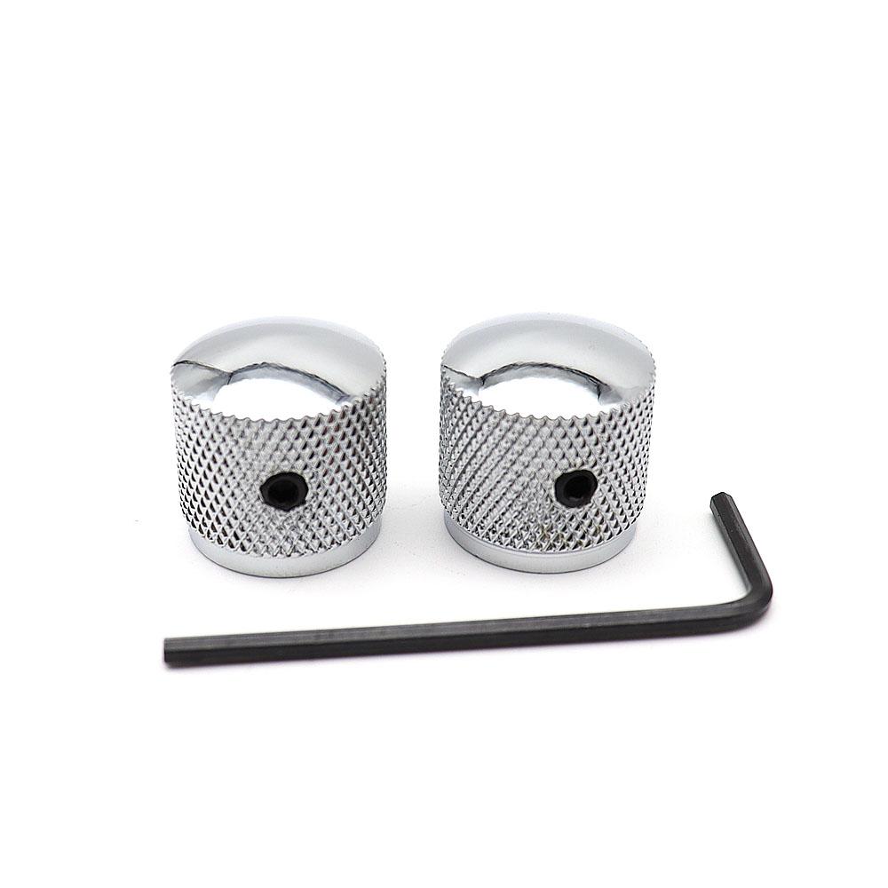 1pcs/2pcs  Metal Potentiometer Dome Knob Control Knob Volume Audio Electric Guitar Bass Screw Type