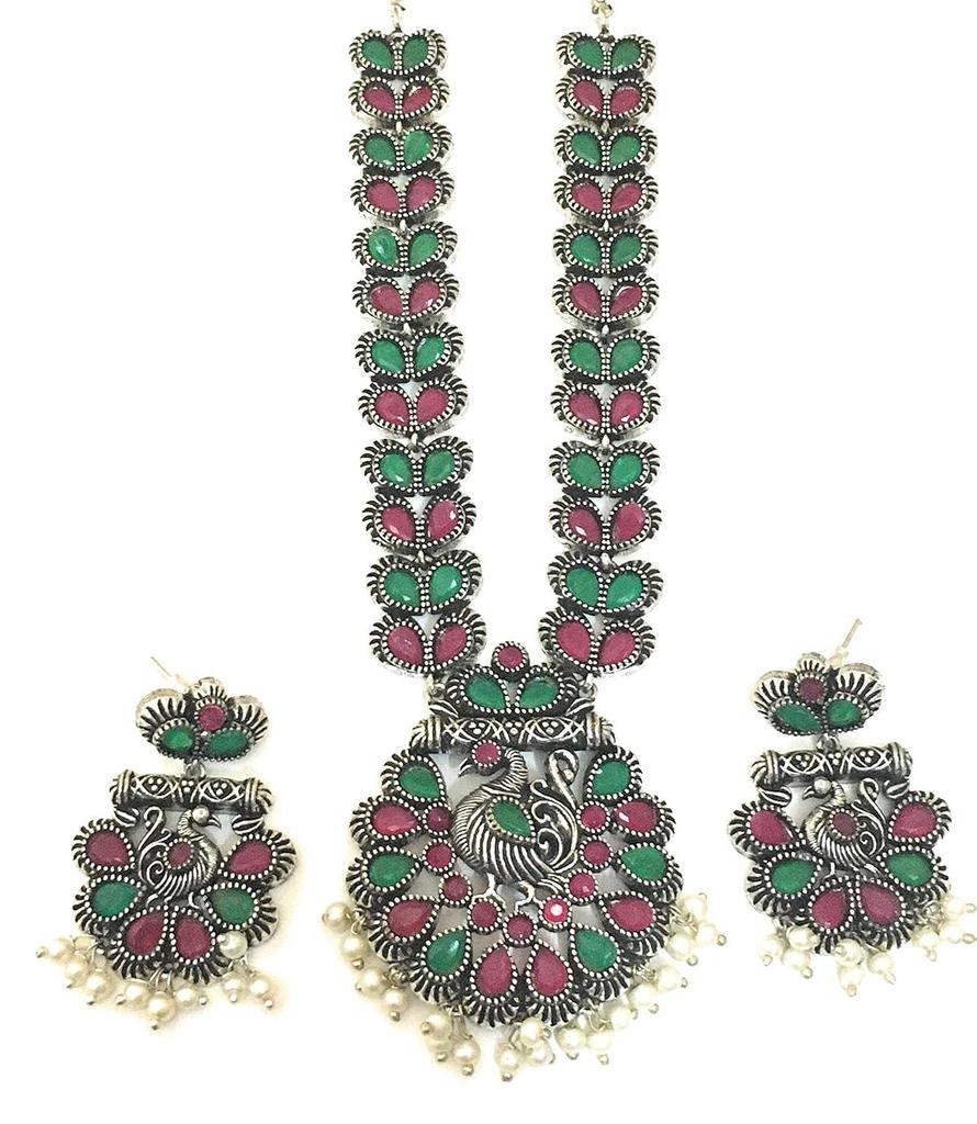 Ensemble de Bijoux Clous Micro Plaqué Or Diamant Américain Pierre Rubis