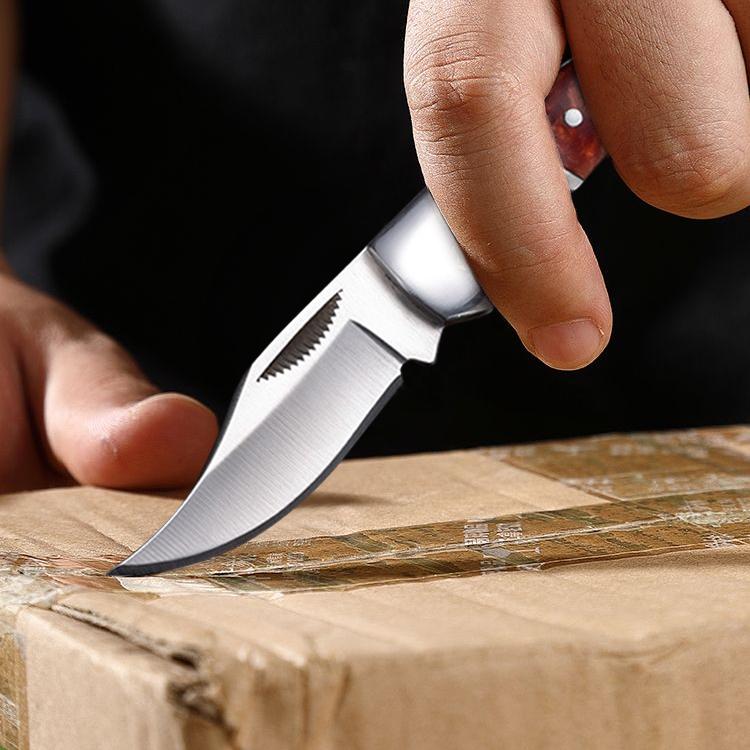 Portable Fruit Knife Stainless Steel Folding Knife Fruit Cutting Knife Pocket Knife for Kitchen Small Knives Utility Knife