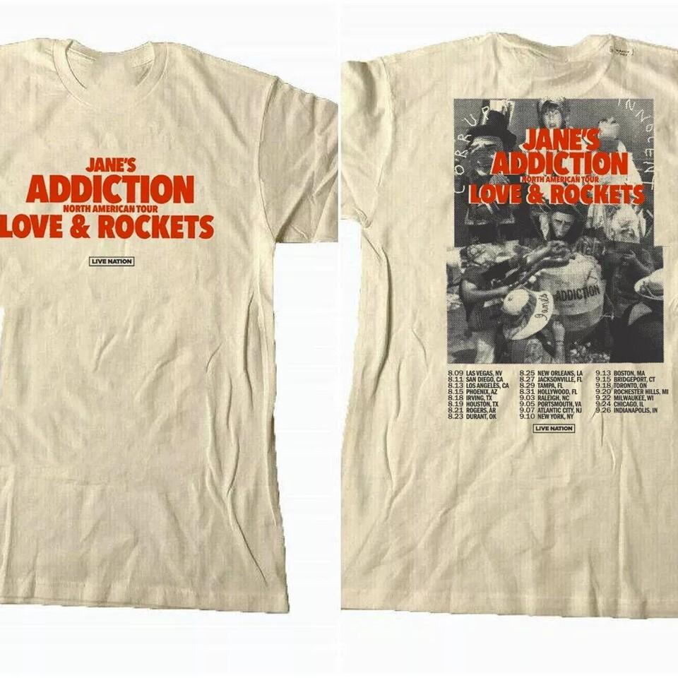 2024 Janes Addiction Graphic Unisex T shirt Men Women All Size S-5XL ZL418 Unisex T-Shirt XXL