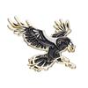 Charming Metal Crane Shape Brooch Fashionable And Decorative Enamel Pin All For