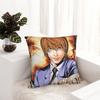 Yagami Light quadratische Kissenbezüge Polyester Zuhause Death Note Anime Kissenbezug Lustiger Kissenbezug 40*40
