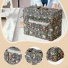Cover for Sewing Machine, Elegant Tool Storage Bag with Floral Print And Pocket.