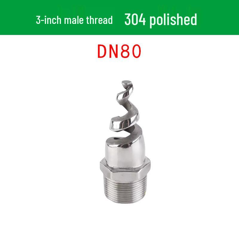 Stainless Steel Anti-Clog Spiral Spray Nozzle for Cooling Tower & Fire Protection
