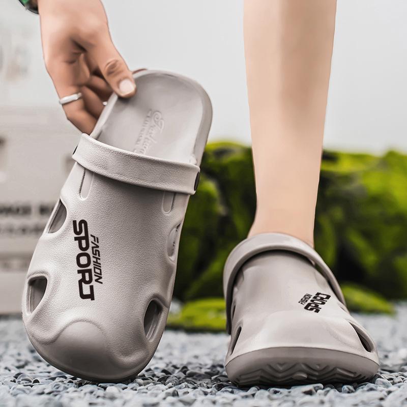 Men s Summer Thick-Soled Height-Boost Slippers: Trendy Non-Slip Wear-Resistant Outdoor Sports & Beach Shoes
