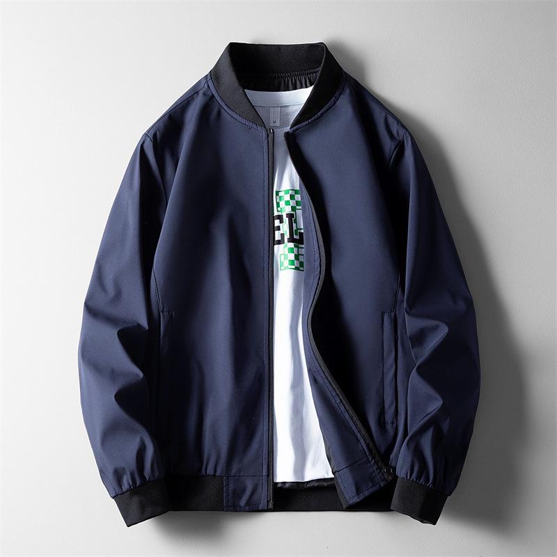 Men's Spring/Autumn Casual Zipper Pilot Jacket - Korean Style