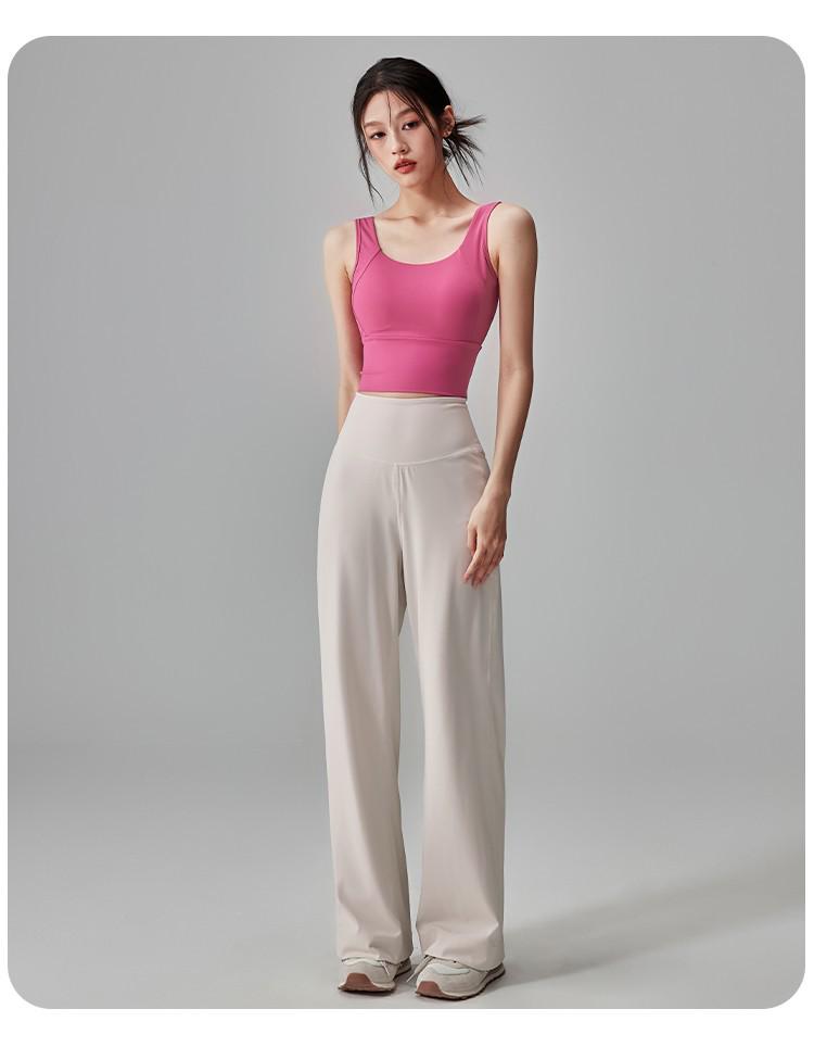 Women's Quick-Dry High Waist Yoga Pants - Slimming, Breathable, Straight-Leg Fitness Pants for Fall and Winter.