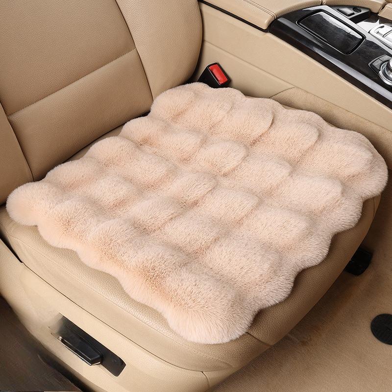 Plush Car Seat Cushion Set All-Season Soft Foam Padding with Thermal Insulation & Non-Slip Design Fit for Cars, SUVs, Trucks Winter & Everyday Use