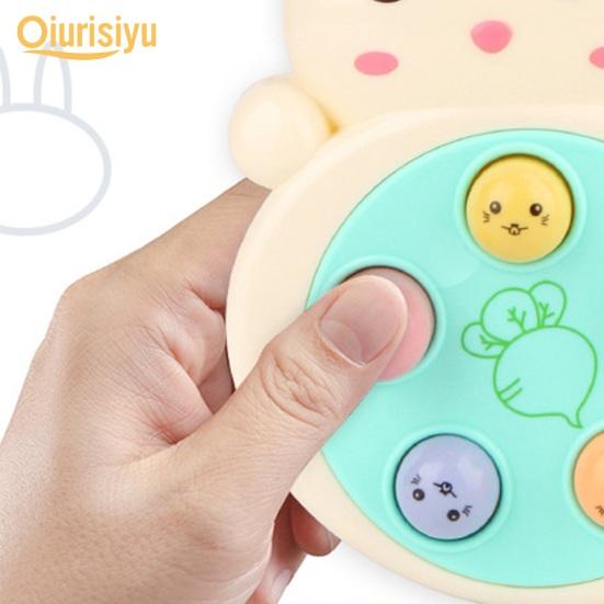 Fun Cartoon Shape Exercise Responsiveness Portable Finger Training Toy with Hanging Rope Children Gift Brain Game