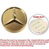 For Mercedes Benz W211 W203 W204 W210 W124 AMG W202 CLA W212 W205 3D Aluminum Car Styling Steering Wheel Badge Sticker Accessory