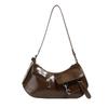Popular 2025 Summer New Zipper Decorative Women's Underarm Dumpling Bag Trendy Personalized Street Underarm Bag