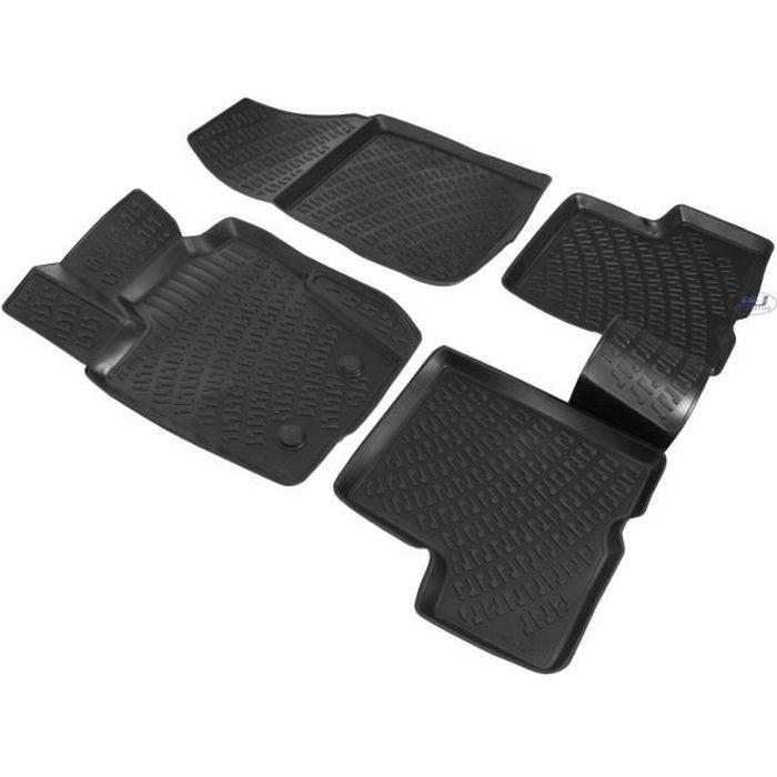 Tapis De Sol En Caoutchouc - J&J AUTOMOTIVE - Dacia 2WD 2018-2024 - Antidérapant - Sur Mesure - TPE Non Toxique
