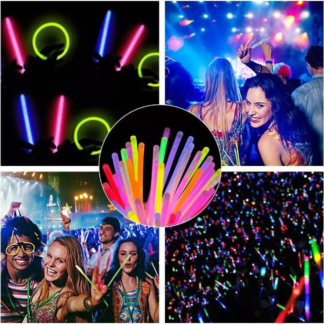 Glowing Bracelets Headbands Fluorescent Sticks 100 Firefly Sticks