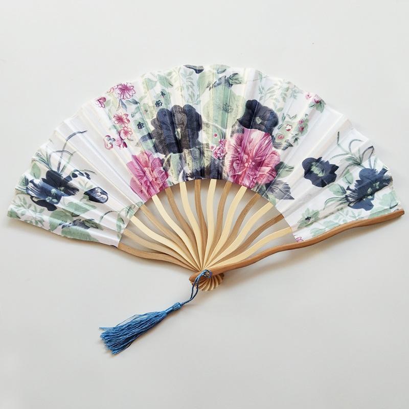 Elegant Multi-Pattern Japanese Style Personalized Handmade Fan Crafts Dance Hand Fan Folding Fan Home Decoration Summer Gift