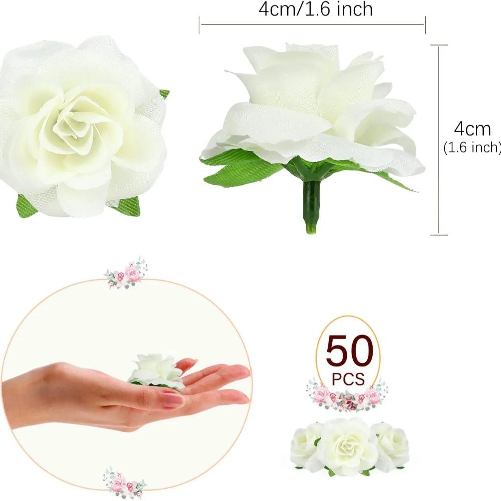 10/20pcs Artificial Flowers Silk Cream Rose Hot Sales Christmas Wedding Bridal bouquet Diy Home vase Garden Festival Decoration