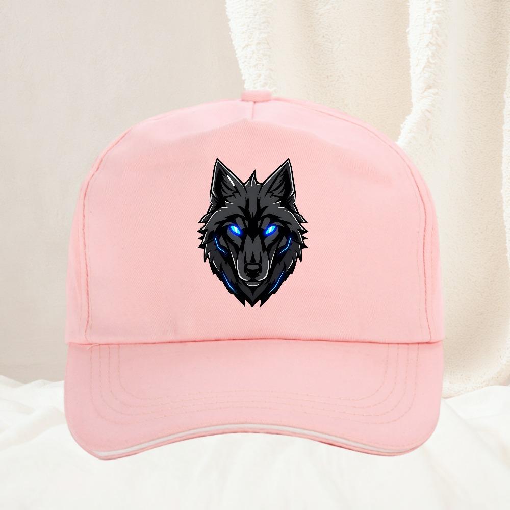 Blue Eyed Wolf cartoon Baseball Cap Adjustable golo hat Summer Sun Hat Trucker Caps Dad Hats