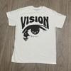 VISION Augenmuster Bedrucktes T-Shirt Damen und Unisex Trendiges Cooles Top FrühlingSommer Kurzarm Unisex T-Shirt