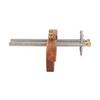 Woodworking Marking Gauge Dual Rod Draw Line Stainless Steel Mortise Gauge for Metal Wood Ceramic