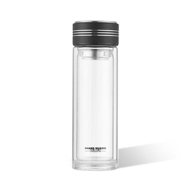 Elegant Double-Layer Borosilicate Glass Tea Infuser Mug
