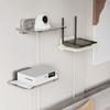 Transparent TV Set-top Box Rack No-Drill Cable Power Bracket  Wifi Room