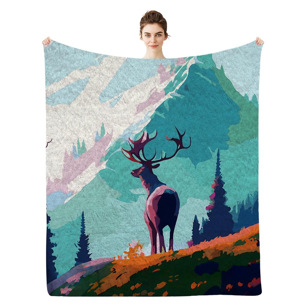 Hot Air Balloon Blanket Flannel Blanket Nap Blanket Blanket