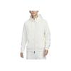 Nike Primary Dri-Fit Hooded Zip Design Quick-Dry Breathable Solid Color Logo Long Sleeve Jacket Men Jackets White FZ0968-110