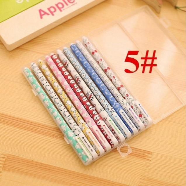 10pcs / Pack  0.38mm Korean  Gel Pens   School Stationery Office Lovely Flora