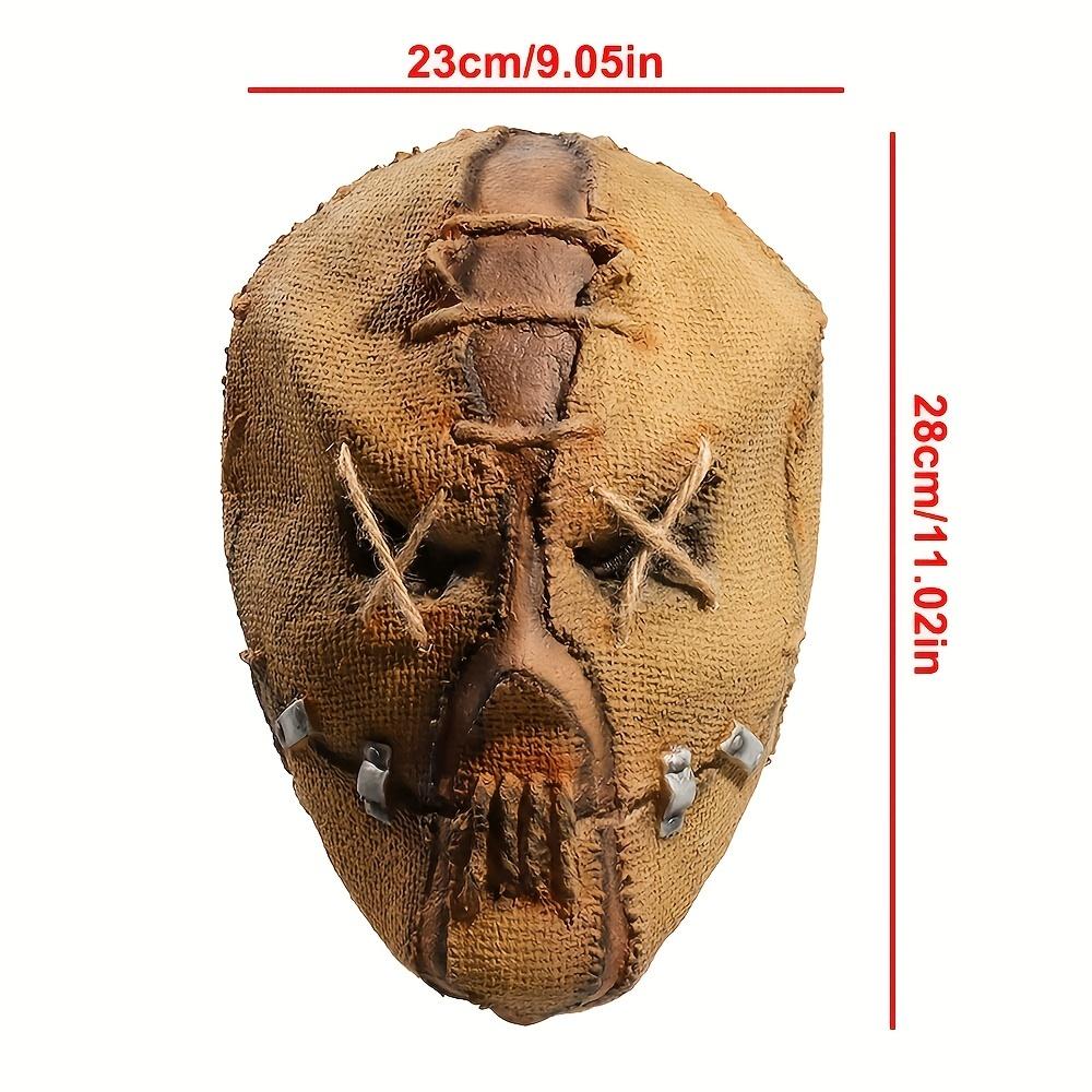 

1 шт., мужская маска с черепом ужасов на Хэллоуин, косплей, страшный злой скелет, анфас, латексные маски, реквизит для костюмов на Хэллоуин