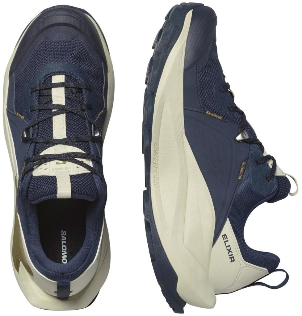 Обувь для треккинга Salomon Elixir GTX Hiking Shoes blue nights/almond milk/gothic olive