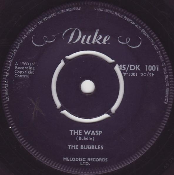 

7-дюймовая пластинка BUBBLES The Wasp 45DK1001 Duke 1960 UK Регги Ска Даб Б/У