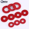 Red Insulating Steel Paper Gasket: M2-M8 Washer Set