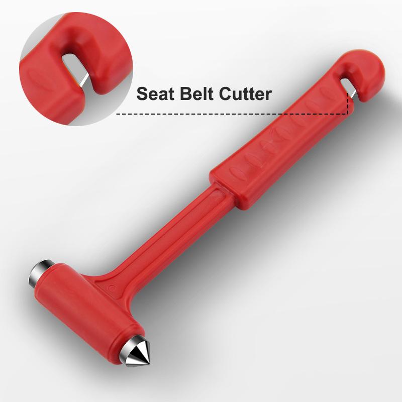 2 In1 Car Safety Hammer Window Breaker Seat Belt Cutter Multifunction Emergency Escape Tool Automobile Safety Life-saving Hammer