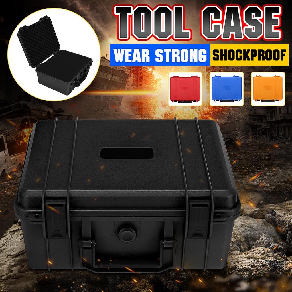 Safety Instrument Tool Box ABS Plastic Storage Toolbox Equipment Tool Case Suitcase with Foam Inside Black/red/yellow/blue