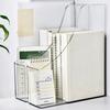 Schreibtisch Buchstützen Klar Buchstützen Zeitschriftenständer Dokumentenorganisatoren Platzsparend Zeitschriftenständer Buchstütze für Büro
