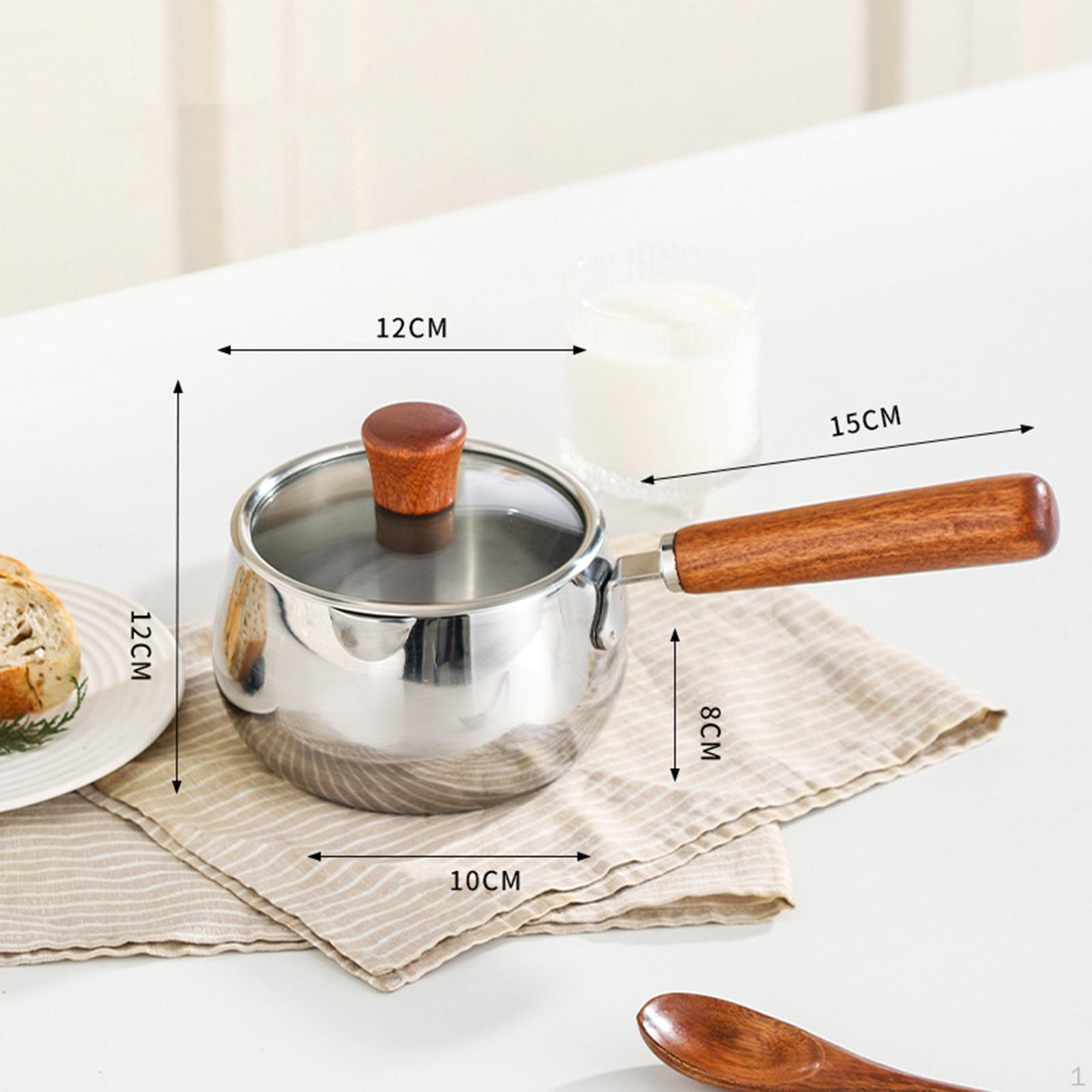 

Milk Pan Cooking Pot Scratch Resistant Noodles Pasta Baby Soup Stovepot for Home Hotel with lid